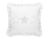 Decorative Pillow With Application - White