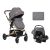Carrito de bebé 3en1 Kikkaboo Amaia Gris Claro 2024
