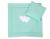 Pram Bedding Set With Duvet And Pillow 2pcs - Hearts Mint