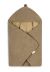 Manta para silla de coche Sensillo Boucle, color beige oscuro con suave terciopelo