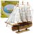 Modelo decorativo de barco velero de tres mástiles 39x36cm