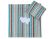 Pram Bedding Set With Duvet And Pillow 2pcs - Hearts Brown Strips