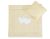 Pram Bedding Set With Duvet And Pillow 2pcs - Hearts White Dots On Beige