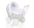 Wicker Doll Pushchair White With White Bedding And Soft Padding Stella