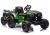 Tractor de batería con remolque verde oscuro 24V