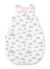 Cotton Sleeping Bag For Children, Size M, 3-12 Months, Tog 2.5, All-season - Clouds Gray/pink