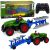 Tractor teledirigido Lean toys con arado y luces led