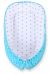 Baby Nest Double-sided Premium Cocoon For Infants Bobono- White Dots/ Grey Stars