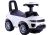 Correpasillos infantil Lean Cars blanco, vista frontal con volante y luces