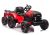 Tractor Rojo a Batería con Remolque 24V