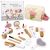 Set de maquillaje de madera con accesorios creativos de Lean toys.