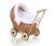 Carrito de Muñecas My Sweet Baby, Mimbre Natural con Ropa