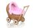 Cochecito de Muñecas My Sweet Baby con Ropa de Cama Rosa