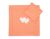 Pram Bedding Set With Duvet And Pillow 2pcs - Peach Polka Dots Hearts