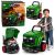 El Tractor del Pequeño Mecánico de Lean toys con luces encendidas.