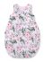 Cotton Sleeping Bag For Children, Size M, 3-12 Months, Tog 2.5, All-season - Peony Flower Pink