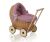 Cochecito de Muñeca My Sweet Baby de Mimbre con Ropa Rosa