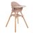 Trona 2en1 Woody Rosa Kikkaboo - Versatilidad y Comfort