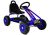 Gokart infantil a pedales azul Lean Toys, vista frontal