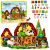 Bloques magnéticos de animales de granja de Lean toys en acción.