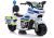 Moto eléctrica infantil de policía blanca Lean Cars TR1912, vista frontal