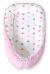Baby Nest Double-sided Premium Cocoon For Infants Bobono- Gray-pink Stars/ Gray
