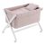 Minicuna de madera estructura tijera Unic rosa blanco 55x87x74 cm