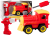 Locomotora control remoto giratoria roja
