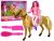 Muñeca Jinete con Caballo Marrón