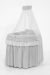 Cesta de Moisés My Sweet Baby Little Prince Gray con diseño elegante y material natural