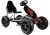 Kart de pedales B012 negro LEAN CARS con ruedas hinchables vista tres cuartos