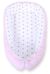 Baby Nest Double-sided Premium Cocoon For Infants Bobono- Dots On Pink/ Grey Stars