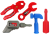 Taller de bricolaje grande con accesorios
