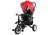 Triciclo PRO400 en rojo con características de seguridad.