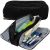 Estuche Escolar Triple Compartimento Negro Maaleo