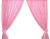 Cortinas para Habitación Infantil My Sweet Baby - Corazones Rosa