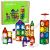 Bloques de Construcción Magnéticos de Lean Toys con canicas