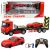 Camión de carga control remoto con coche rojo y control 6CH de Lean Toys