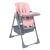 Trona Comfy+ Pink Kikkaboo - Silla de Comer para Bebés