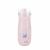 Vaso Nuk Mini-Me Sip rosa con tapa protectora.