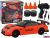 Coche Deportivo Teledirigido 1:24 Naranja con Ruedas Intercambiables