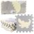Alfombra Puzzle Educativa de Espuma EVA Beige y Gris