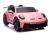 Coche eléctrico infantil Porsche GT3 Lean Cars rosa, vista frontal