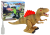 Dinosaurio que Echa Fuego con Luces y Batería Marrón
