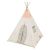 Teepee de madera Kikkaboo con alfombra acolchada - Casa Beige