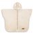 Poncho de coche para niños Sensillo en beige con suave tejido de peluche.