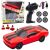 Coche de Carreras RC Drift 4WD Rojo con Ruedas Intercambiables