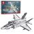 Avión de combate F-35 Lightning II con bloques de construcción
