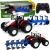 Tractor agrícola control remoto con plow en detalle