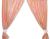 Cortinas para Habitación de Bebé - My Sweet Baby - Corazones Naranja